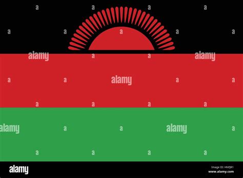 Official Vector Flag Of Republic Of Malawi Stock Vector Image And Art Alamy