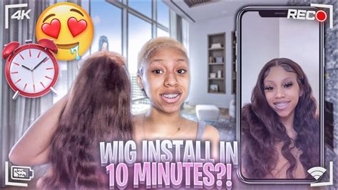 How To Install A Lace In 10 Minutes Tinashe Hair Review YouTube