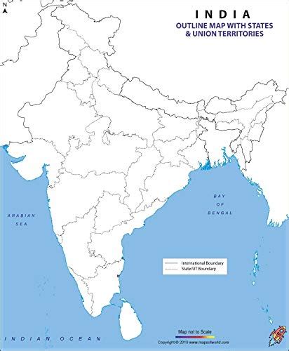India Political Map In A Size Inside Map Of India Outline Printable Images Sexiz Pix