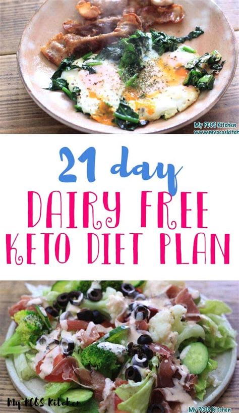 21 Day Dairy Free Keto Meal Plan For Pcos And Keto Diet Beginners