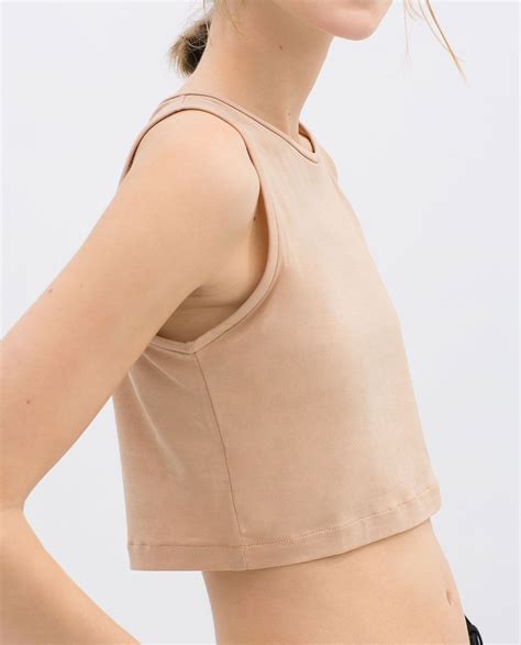 Image Of Cropped Studio Top From Zara Fashion Zara New Style