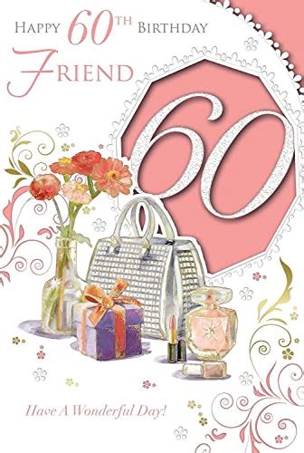 Best Friend 60th Happy Birthday Card Lots Of Love To The Best Friend