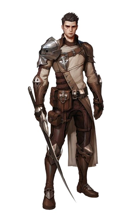 Male Human Fighter Rogue Pathfinder Pfrpg Dnd Dandd 35 5th Ed D20 Fantasy Warrior Concept Art