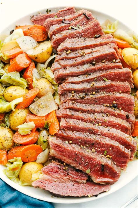 Traditional Irish Food Corned Beef And Cabbage