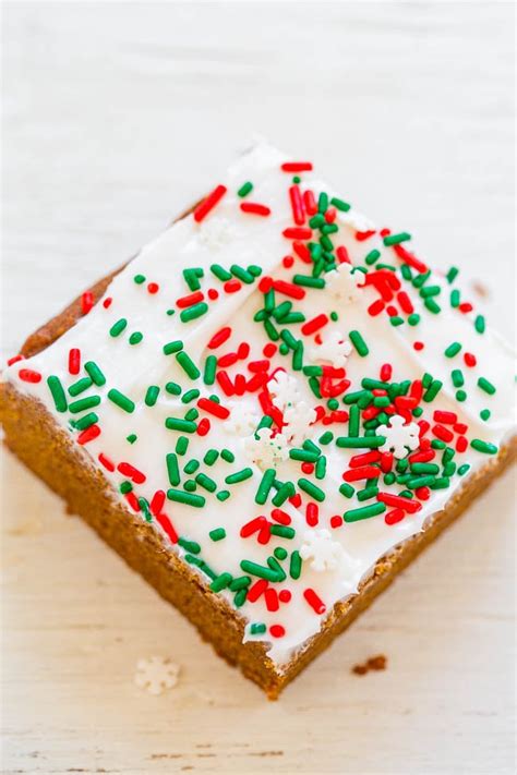 Gingerbread Bars With Cream Cheese Frosting Averie Cooks
