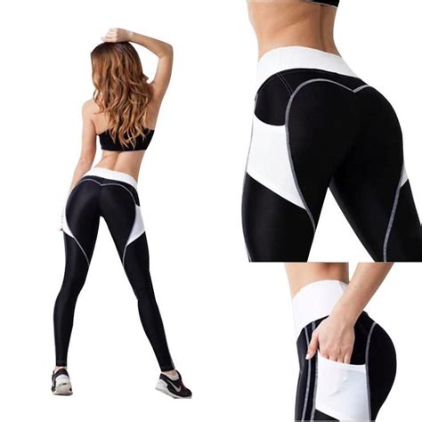 New Fashion Heart Leggings Women Fitness Workout Sporting Pants Breathable Elastic Waist Gyming