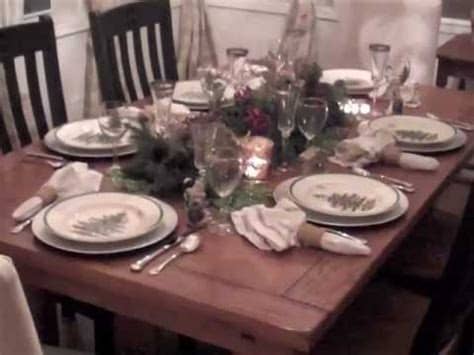 Find a place for the christmas tree and choose which one you will put. How to decorate table for christmas - YouTube