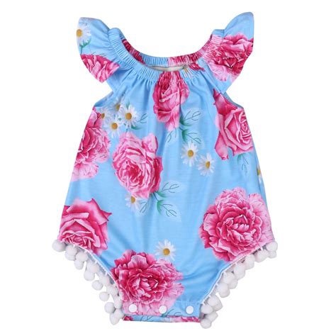 New Brand Lovely Summer Toddler Baby Girls Clothing Little Girl Sunsuit