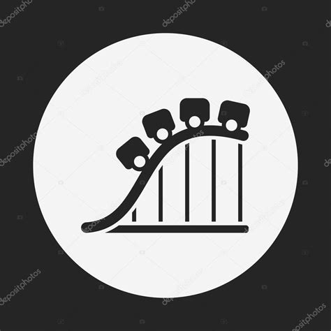 Amusement Park Roller Coaster Icon Stock Vector Image By ©vectorchef