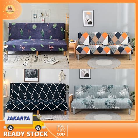 Jual Cover Sofa Bed Sarung Sofa Bed Penutup Sofa Elastic Elastis Pattern Modern Menarik Shopee