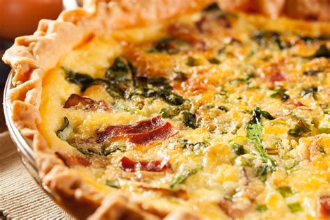 Bacon Spinach And Swiss Quiche 12 Tomatoes
