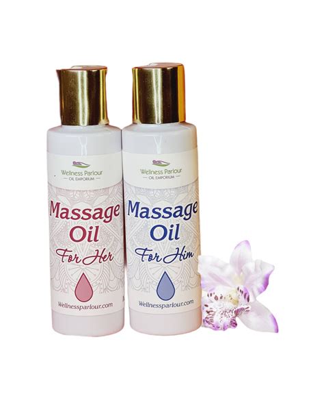 For Him And For Her Massage Oil Set Male Massage Oil Female Etsy Polska