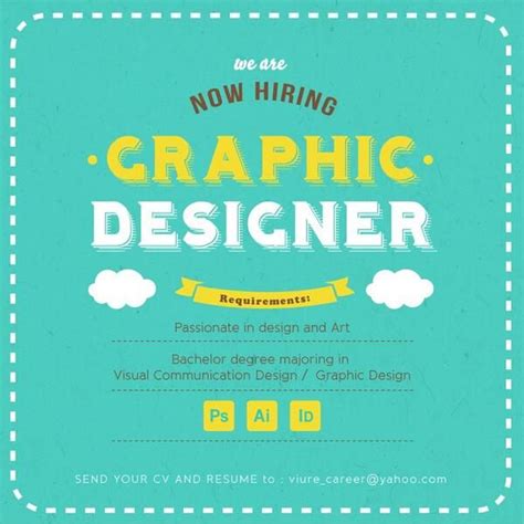 That's for web designers not for graphic designers'. now hiring designs - Google Search | Hiring poster, Visual ...