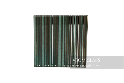Peacock Green Brown Vertical Pattern Laminated Glass Vsom Glass