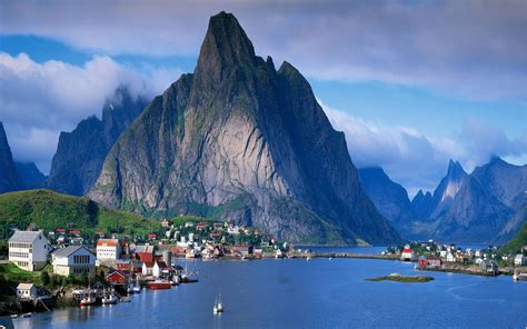 Reine Is Located On The Island Of Moskenes In Nordland