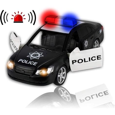 Police car lights and sirens 8.6 73. WolVol Friction Powered Police Car - Push & Go with Lights ...
