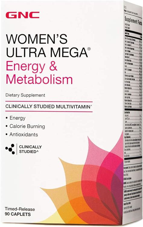 Gnc Womens Ultra Mega Energy And Metabolism Multivitamin