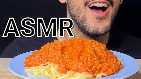 Asmr Spaghetti Bolognese Meatsauce Eating Sounds No Talking Mukbang