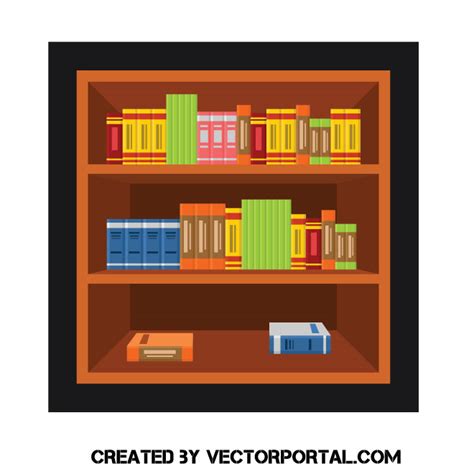 Bookshelf With Books Clip Art Royalty Free Stock Svg Vector And Clip Art