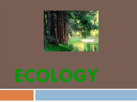 Ppt Ecology Powerpoint Presentation Free Download Id6619881