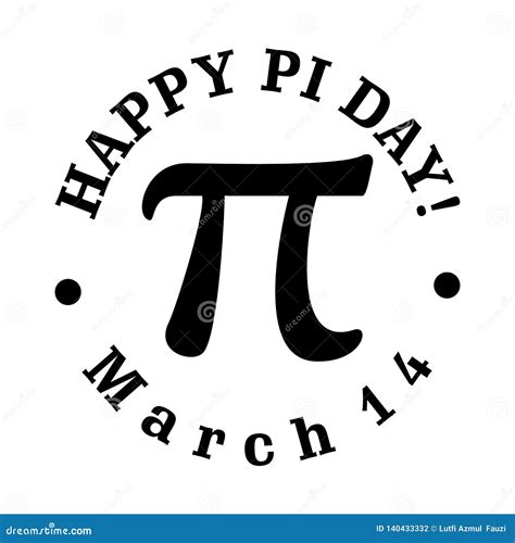 Celebrate Pi Day Happy Pi Day Vector Stock Vector Illustration Of
