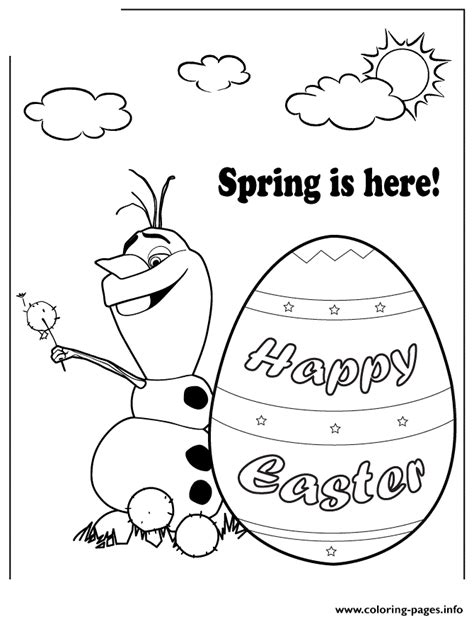 You can now print this beautiful disneys frozen happy easter coloring page or color online for free. Disney Frozen Olaf Spring Easter Colouring Page Coloring ...
