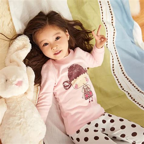Kids Pajama Sets Girls Cartoon Pijamas Children Cotton Casual Sleepwear