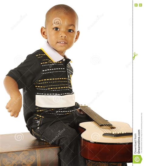 Tiny Guitarist Stock Photo Image Of Adorable Preschooler 21058974
