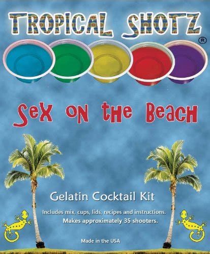 Tropical Shotz Gelatin Cocktail Kit Sex On The Beach Home And Kitchen