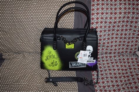 Disney Parks Loungefly Haunted Mansion Hitchhiking Ghosts Crossbody Bag