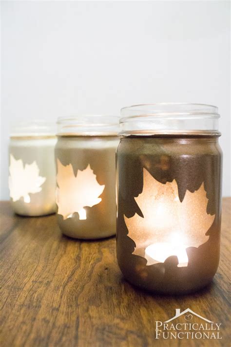 Diy Silhouette Candle Jars