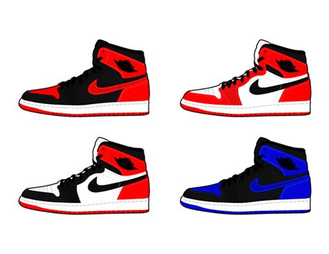 361 nike air jordan free vectors on ai, svg, eps or cdr. Vector Air Jordan 1 on Behance