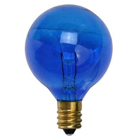 Northlight 25 Blue G40 Globe Christmas Replacement Light Bulbs 7