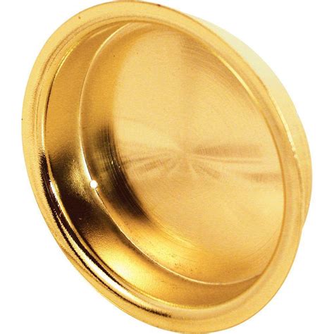 Prime Line Closet Door Pull Handle 2 18 In Round Brass Plated N