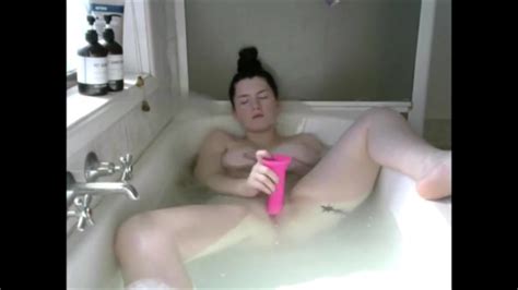 Busty Brunette Babe Fucking Herself In The Bathtub Mylust Com Video
