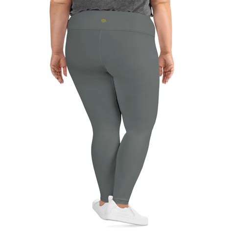 solid gray plus size tights grey solid color women s plus size leggings yoga pants plus size
