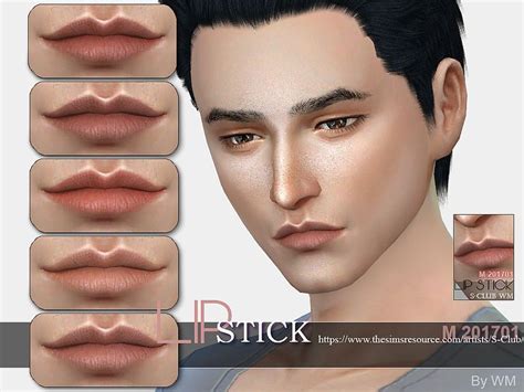 Lipstick For Men Natural Style For The Sims Hope You Like Thank You