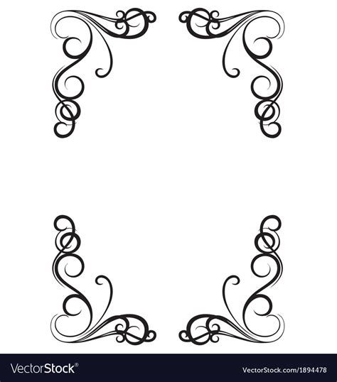 Decorative Page Border Royalty Free Vector Image