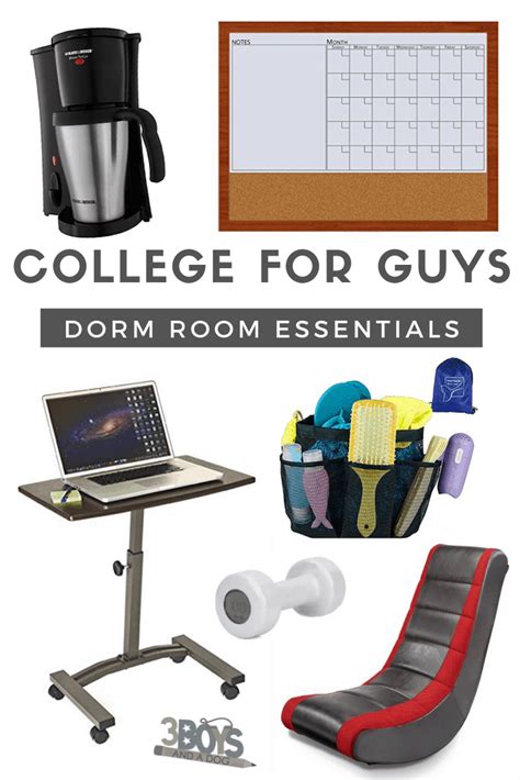 dorm room essentials for guys