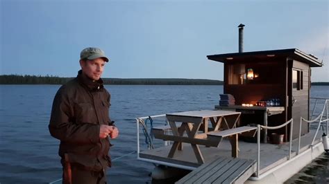 Sauna Boat Finland Experience Floating Sauna On Water In Lapland Youtube