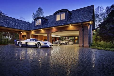 Luxury Garages Where The Car Is King—wsj Mansion Garage House