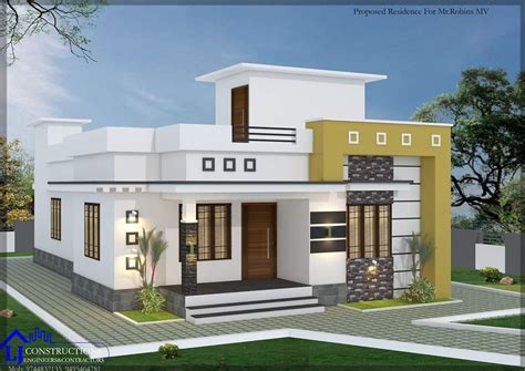 1200 Sq Ft 3bhk Single Storey Modern And Beautiful House And Plan