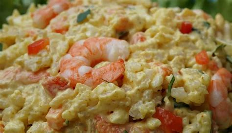 Cold Curried Rice And Shrimp Salad