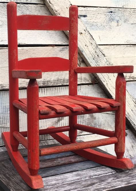 Check out our childs vintage rocking chair selection for the very best in unique or custom, handmade pieces from our furniture shops. Vintage Little Red Rocking Chair Toddler's Wooden | Etsy ...