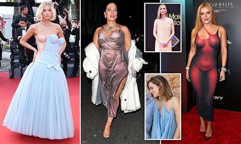 How Optical Illusion Dresses Became The New Celebrity Red Carpet Must