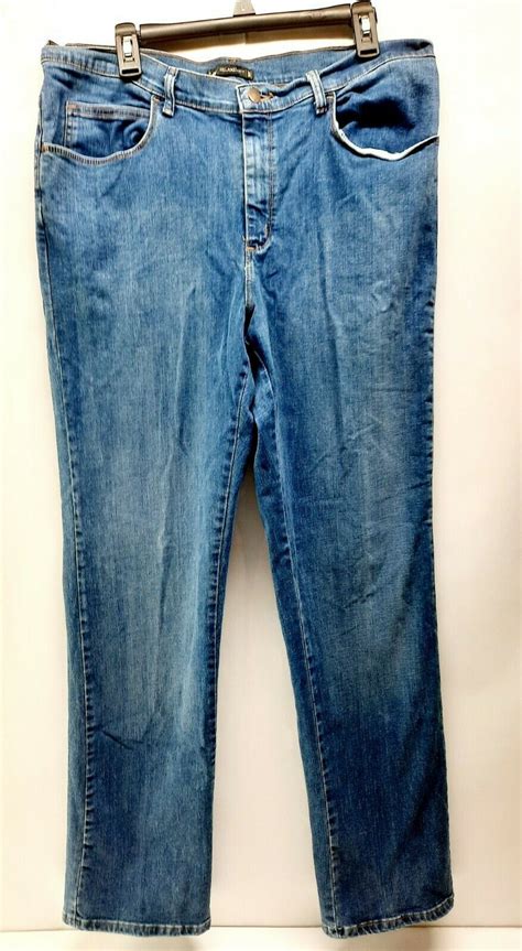 Lee Womens Relaxed Fit Straight Leg High Rise Med Wash Denim Jeans