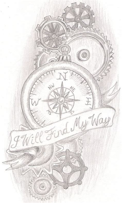 Steampunk Compass Tattoo Compass Sleeve Tattoo Compass Tattoo Ideas