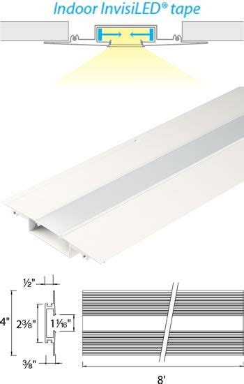 8 Foot Linear Channel Led T Rch1 Wt Invisiled 8ft Linear Symmetrical