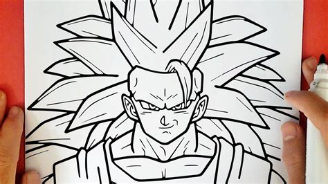 Como Dibujar A Goku Ssj3