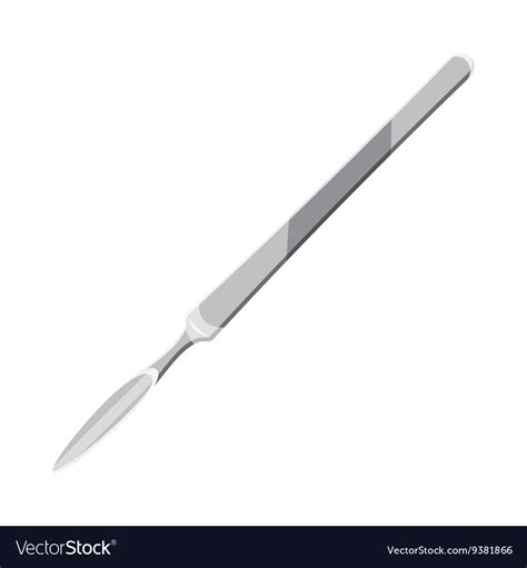 Scalpel Icon In Cartoon Style Royalty Free Vector Image